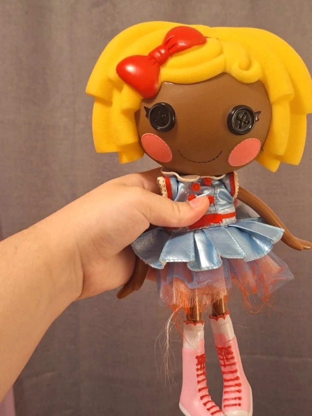 Lalaloopsy Dot Starlight 2009 Doll with Blue Dress and Pink Boots